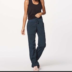 LULULEMON STUDIO PANT LINED NOCTURNAL TEAL 4R/31